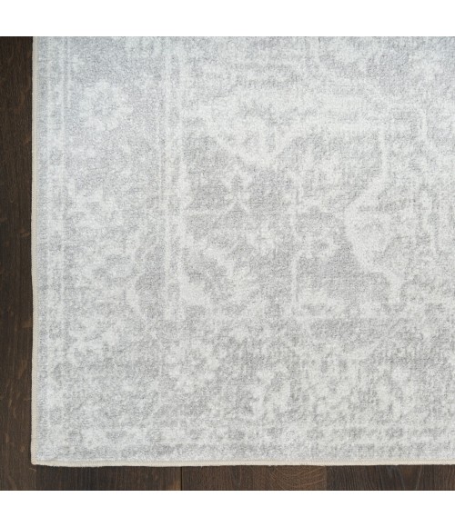 Nourison Astra Machine Washable Grey ASW12 7 ft. 10 in. X 10 ft. Rect. Rug