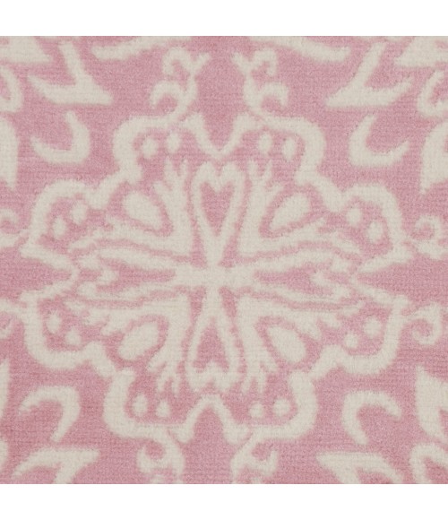Nourison Jubilant Round Area Rug JUB06-Ivory/Pink