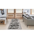 Nourison Aloha Black White ALH33 2 ft. 3 in. X 12 ft. Rectangle Rug