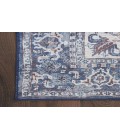 Nicole Curtis Machine Washable Series 1 Navy Ivory SR104 6 ft. X 9 ft. Rectangle Rug