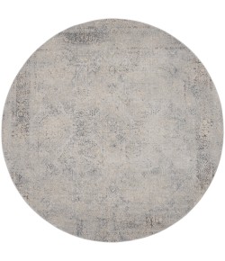 Nourison Rustic Textures - Rus09 Ivory Light Blue Area Rug 7 ft. 10 in. Round