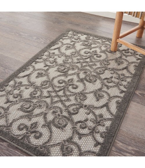 Nourison Aloha Area Rug ALH21-Grey/Charcoal