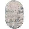 Nourison Concerto Ivory Grey Blue CNC01 6 ft. X 9 ft. Oval Rug