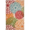 Nourison Aloha Green ALH05 3 ft. 6 in. X 5 ft. 6 in. Rectangle Rug