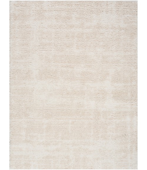 Nourison Home Modern Shag Ivory Beige MMD04 5 ft. 3 in. X 7 ft. Rectangle Rug