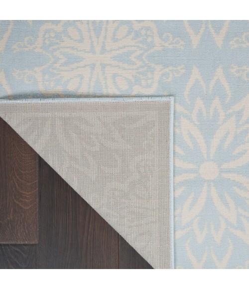 Nourison Jubilant Area Rug JUB06-Ivory/Light Blue