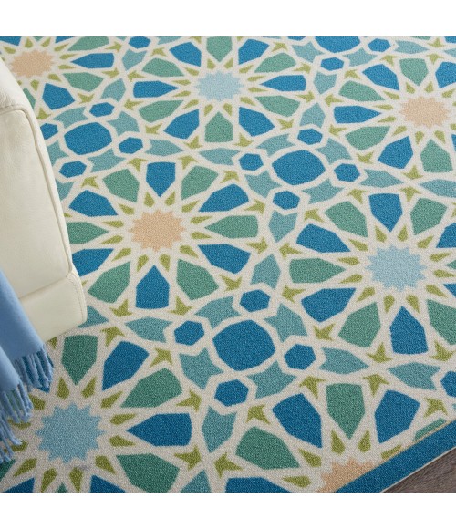 Sun N' Shade Area Rug Waverly Sun N' Shade Area Rug SND29 Porcelain 10' x 13'