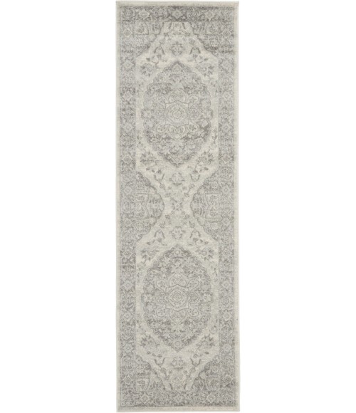 Nourison Tranquil Runner Area Rug TRA05-Ivory/Grey