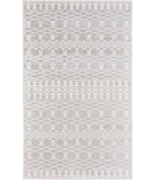 Nourison Astra Machine Washable Grey ASW10 2 ft. X 6 ft. Rectangle Rug