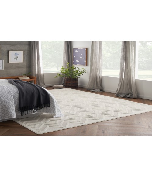 Nourison Versatile Ivory White NRV01 12 ft. X 15 ft. Rectangle Rug