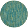 Nourison Essentials - Nre01 Blue Green Area Rug 4 ft. X Round