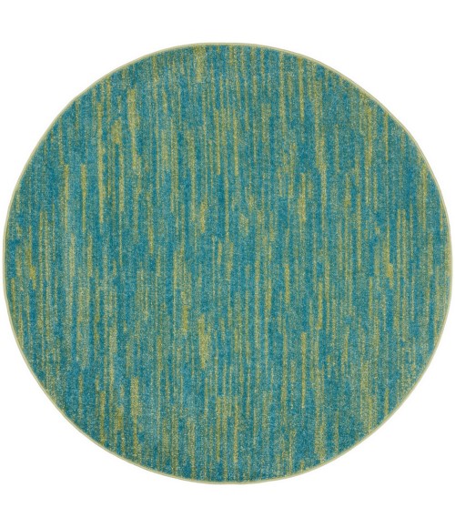 Nourison Essentials Blue Green Area Rug NRE01-Blue Green
