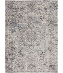 Nourison Grand Expressions - Ki52 Dark Grey Ivory Area Rug 5 ft. 3 in. X 7 ft. 3 in. Rectangle