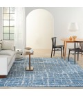 Nourison Luna Blue Silver LUN02 8 ft. X 10 ft. Rect. Rug