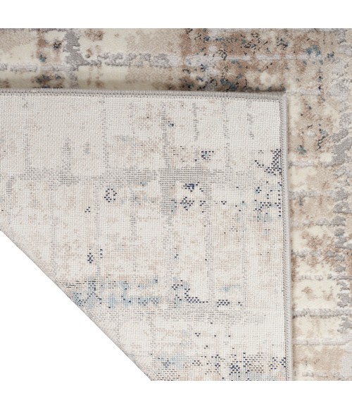 Calvin Klein Infinity Area Rug IFN02 Ivory Grey Blue