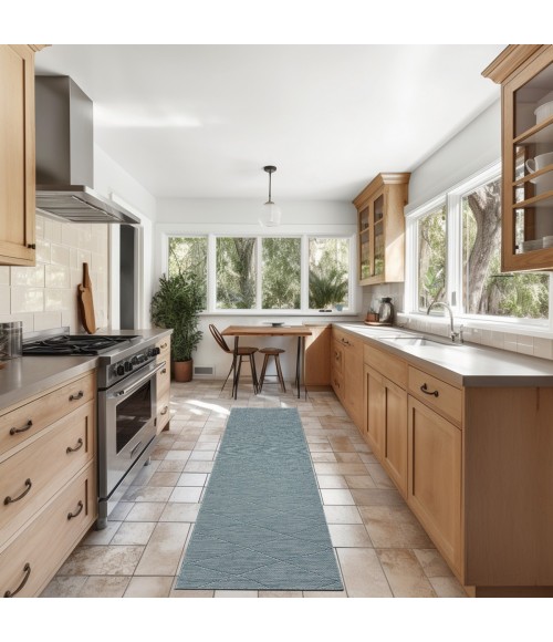 Nourison Washable Solutions Aqua WSL01 8 ft. Rect. Rug