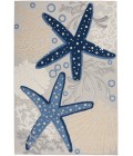 Nourison Aloha Area Rug ALH24-Blue/Grey