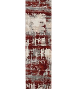 Nourison Maxell - Mae14 Ivory Red Area Rug 2 ft. 2 X 7 ft. 6 Rectangle