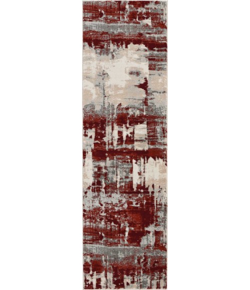 Nourison MAXELL Area Rug Nourison Maxell Runner Area Rug MAE14-Ivory/Red