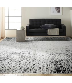 Calvin Klein Ck50 Balian - Ck55 Black Silver Area Rug 10 ft. X 13 ft. 2 in. Rectangle
