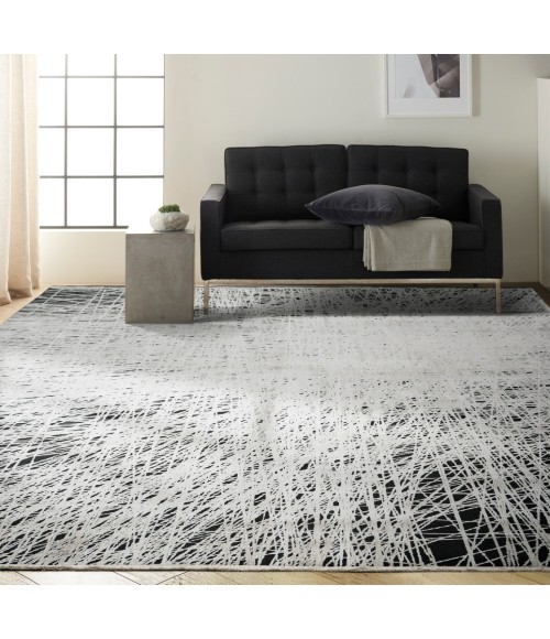 Calvin Klein Balian Area Rug CK55 Black/Silver