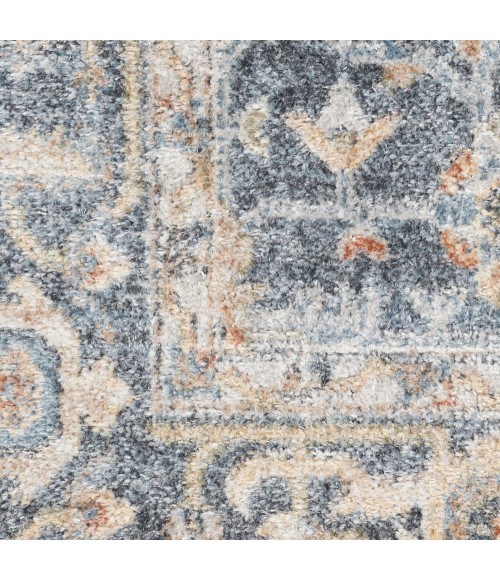 Nourison Astra Machine Washable Area Rug ASW11 Grey/Gold