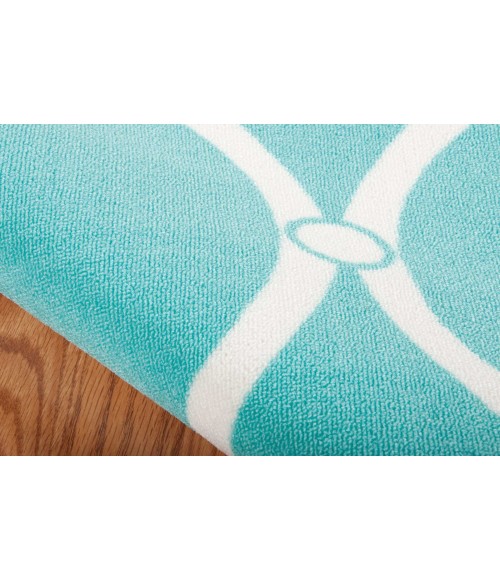 Nourison Home & Garden Area Rug RS089 Aqua 10' x 13'