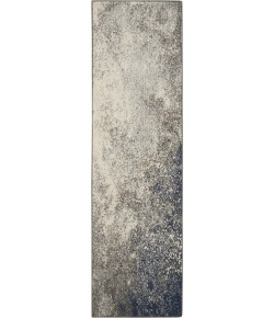 Nourison Passion - Psn10 Charcoal Ivory Area Rug 2 ft. 2 in. X 10 ft. Runner