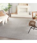 Nourison Essentials Area Rug Nourison Nourison Essentials Silver Grey Area Rug NRE01 Silver Grey 10' x 14'