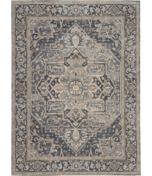 Nourison MOROCCAN CELEBRATION Area Rug kathy ireland Home Moroccan Celebration Area Rug KI381-Navy