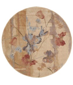 Nourison Somerset - St18 Beige Area Rug 5 ft. 6 X Round