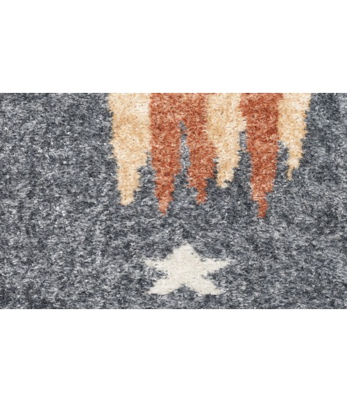 Nourison Astra Machine Washable Sky Blue ASW06 2 ft. 2 in. X 4 ft. Rectangle Rug