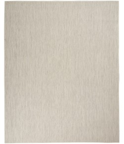 Nourison Courtyard - Cou01 Ivory Silver Area Rug 10 ft. X 14 ft. Rectangle