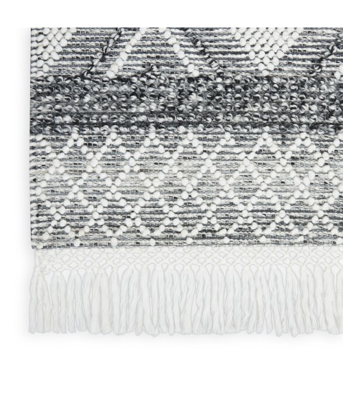 Nicole Curtis Machine Washable Series 3 Area Rug SR301 Black 4' x 6'