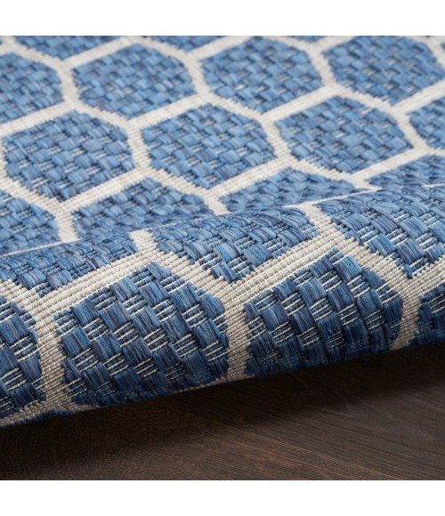 Nourison Twist Reversible Blue TWS01 8 ft. Rect. Rug