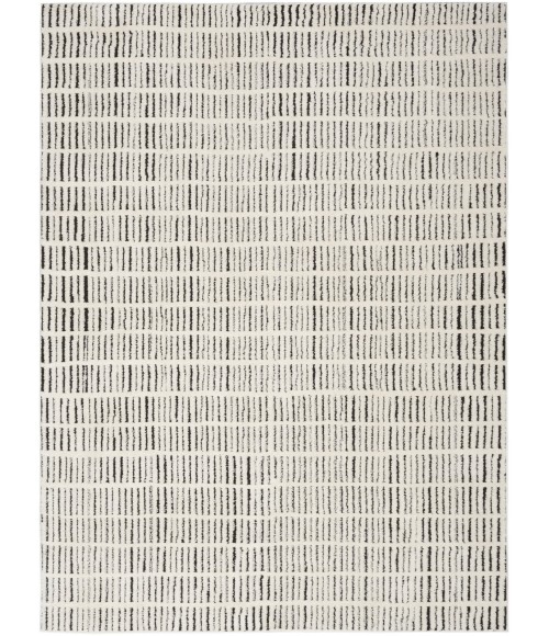 Nourison Modern Comfort Ivory Black MNC03 5 ft. X 7 ft. Rect. Rug