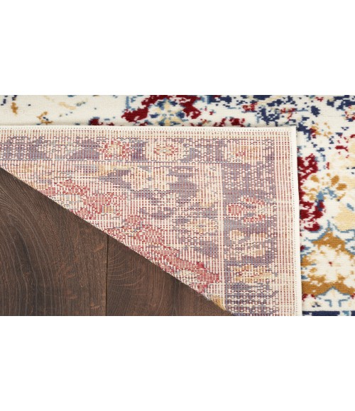 Nourison Grafix Blue Multicolor GRF31 2 ft. 3 in. X 7 ft. 6 in. Rectangle Rug