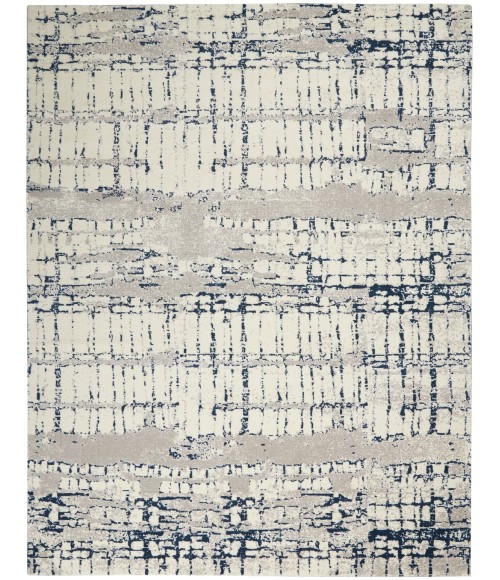 Nourison Twilight Area Rug TWI10 Ivory/Navy 9'9" x 13'9"