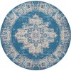 Nourison Grafix - Grf14 Blue Area Rug 8 ft. X Round