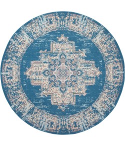 Nourison Grafix - Grf14 Blue Area Rug 8 ft. X Round