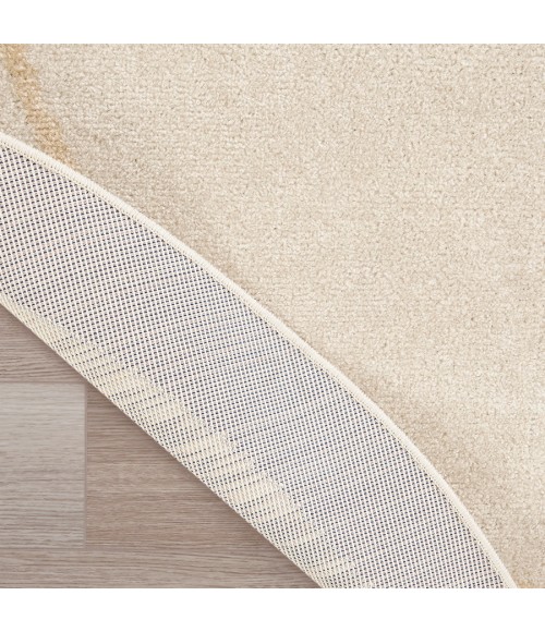 Nourison Home Nourison Essentials Ivory Gold NRE02 6 ft. Round Rug
