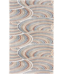 Nourison Astra Machine Washable Ivory Multicolor ASW08 2 ft. X 6 ft. Rectangle Rug