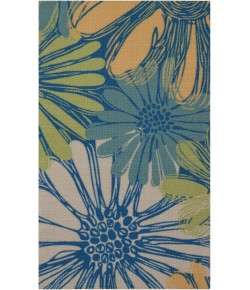 Nourison Home & Garden - Rs022 Blue Area Rug 2 ft. 3 X 3 ft. 9 Rectangle