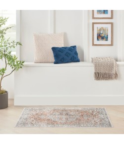Nourison Astra Washables - Asw12 Gold Multicolor Area Rug 4 ft. X 6 ft. Rectangle