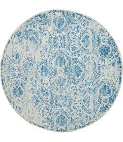 Nourison Home Jubilant JUB05 Blue 5 ft. 3 in. Round Area Rug