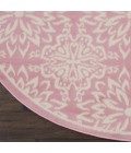 Nourison Jubilant Round Area Rug JUB06-Ivory/Pink