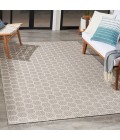 Nourison Reversible Indoor Outdoor Grey RVB01 5 ft. X 7 ft. Rect. Rug