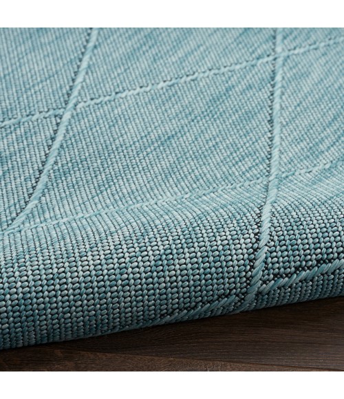 Nourison Washable Solutions Aqua WSL01 7 ft. X 10 ft. Rect. Rug