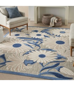 Nourison Aloha - Alh33 Blue Grey Area Rug 7 ft. X 10 ft. Rectangle