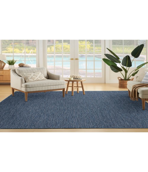 Nourison Practical Solutions Navy Blue PSL01 8 ft. X 10 ft. Rectangle Rug